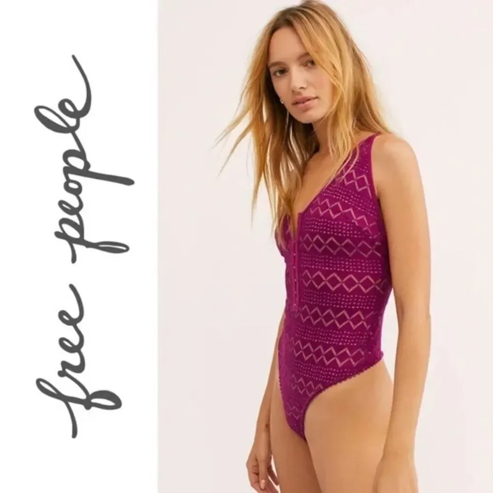 Free People Thank You Never Bodysuit NWT